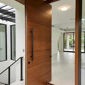 Architectural Mahogany Entry with Advanced 5-Point Lock System