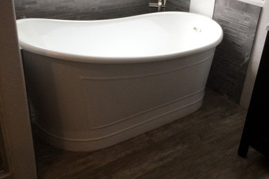 Example of a trendy bathroom design in Other