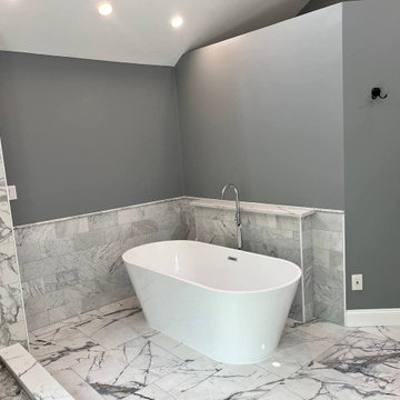 Sun Shore Construction's Luxury Bathroom and Walk-In Closet Transformation