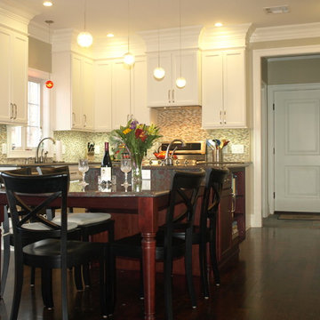 Kitchen Table Extends from Island