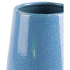 Small Blue & Teal Vase With Contrasting Textures