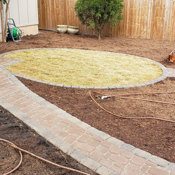 Paver Garden & Cedar Raised Beds