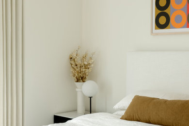 Trendy bedroom photo in New York
