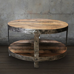 Industrial Coffee Table, Round - Coffee Tables