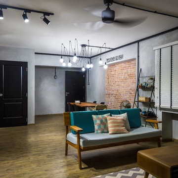 Modern Industrial Concept HDB 5room