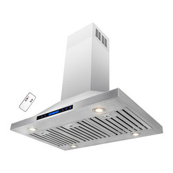 AKDY - AKDY 36" Stainless Steel Island Mount Range Hood - Range Hoods And Vents