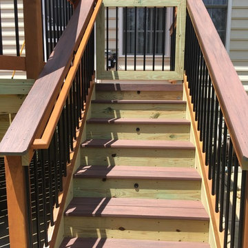Deck with Wolf Rosewood and Deckorator balusters