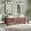 Newton Bath Vanity, Walnut, 72", Double Sink, Freestanding