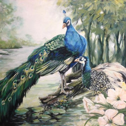 Peacocks - Paintings