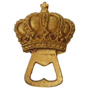 Vintage Antique Replica Kings Crown Cast Iron Bottle Opener