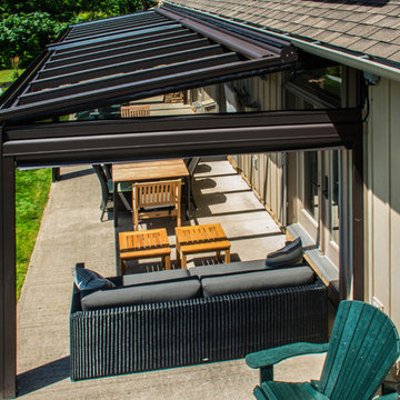 Exterior Pergola With Motorized Screens & Skylights