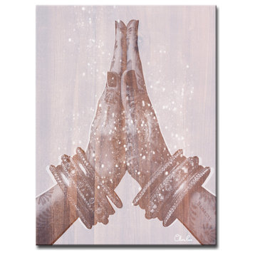 Peace and Namaste' Inspirational 2 Piece Canvas Art by Olivia Rose