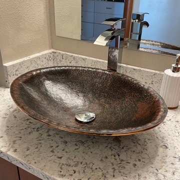 20" Oval Hand Forged Old World Copper Vessel Sink (PVOVAL20)