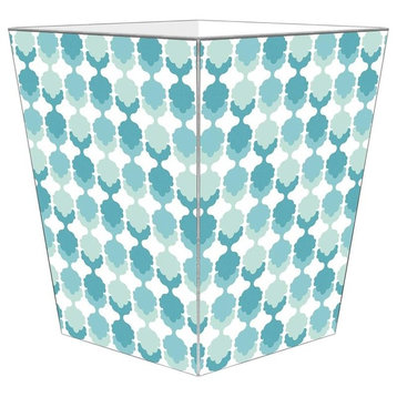 Blue Mod Wastepaper Basket