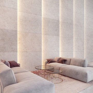 Two faces of travertine - modern finishing materials
