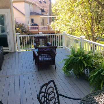 TimberTech Terrain (Silver Maple) - Azek Premier (White) - Leawood, Kansas