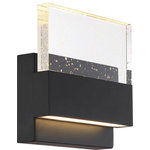 Nuvo Lighting - Nuvo Lighting 62/1512 Ellusion - 7 Inch 15W 1 LED Medium Wall Sconce - Ellusion; LED Medium Wall Sconce; 15W; Polished NiEllusion 7 Inch 15W  Matte Black Seeded GUL: Suitable for damp locations Energy Star Qualified: n/a ADA Certified: YES  *Number of Lights: Lamp: 1-*Wattage:15w LED Module bulb(s) *Bulb Included:Yes *Bulb Type:LED Module *Finish Type:Matte Black