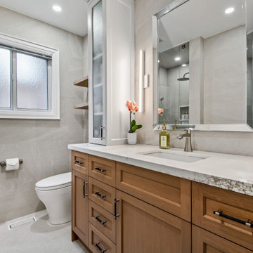 Basement and Bathroom Renovation for Returning Clients in Mississauga
