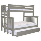 Atlantic Furniture Columbia model twin full Staircase bunk bed kids bedroom  furniture. Atlantic furniture brand twin full bunkbeds and columbia bunk  beds with stairs steps and stairway in Antique Walnut, White Natural