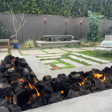 Firepit and Fountain