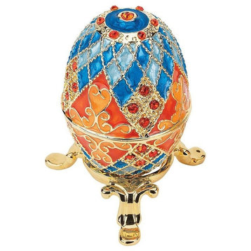Collectible Grand Duchess Faberge-style Enameled Eggs