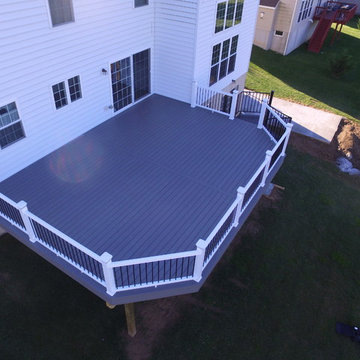 Azek Deck with Spiral Staircase