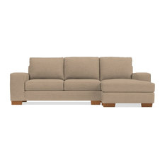 10 Feet Doors Sectional Sofas Houzz Apt2b Melrose Reversible Chaise Sofa Beige Sectional Sofas