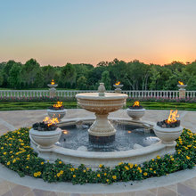 Front fountain plantings