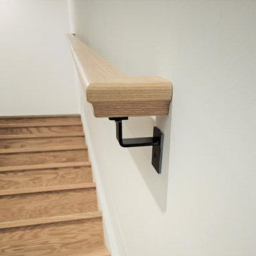Project #108 | Red Oak Staircase in Light-Filled Space
