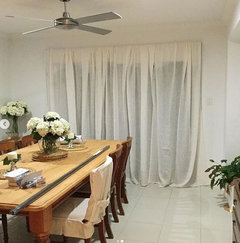 curtains for my open plan living space | Houzz AU