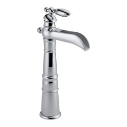Delta Victorian&reg; Single Handle Centerset Lavatory Faucet with Riser - Less Pop-U - Bathroom Sink Faucets