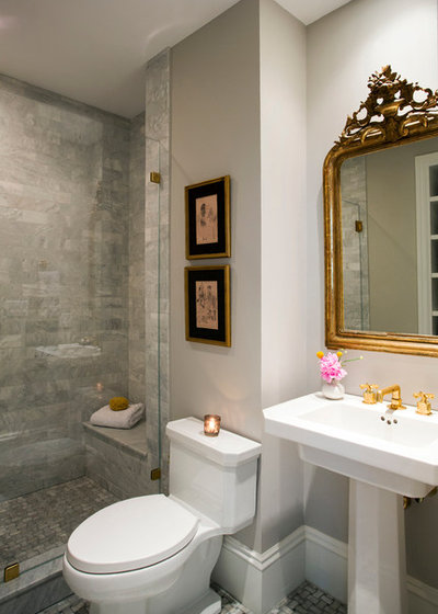 Traditional Bathroom by Tanya Capaldo Designs