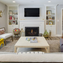 Living Room Alcove Shelves