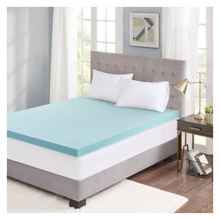 Flash Furniture Capri Comfortable Sleep 3 inch Cool Gel Memory Foam  Mattress Topper - Queen in the Mattress Covers & Toppers department at