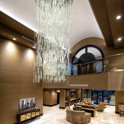 Kansas Bank Lobby Vein-Cut Travertine Tile Flooring - Wall And Floor Tile