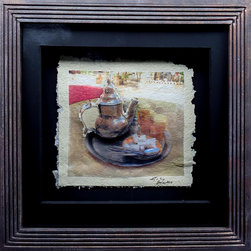 Tea in Merzouga Morocco - Mixed Media Art