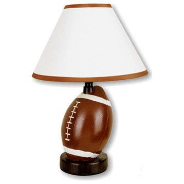 13.5H Ceramic Football Table Lamp