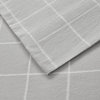 Beautyrest Oversized Flannel 4 Piece Sheet Set, Grey Windowpane