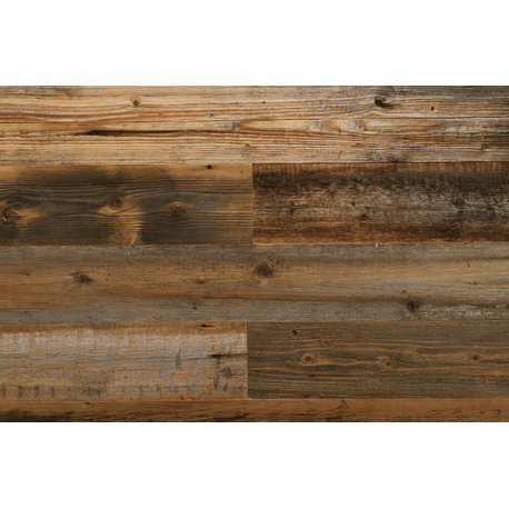 Reclaimed Wood Planks for Walls and Ceilings, 19.5 sq. ft, Grey Amber