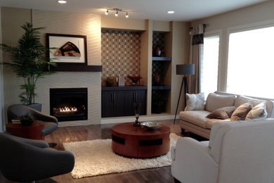Living room - contemporary living room idea in Other