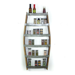 Wine Barrel Spice Rack Thyme Made from CA wine barrels