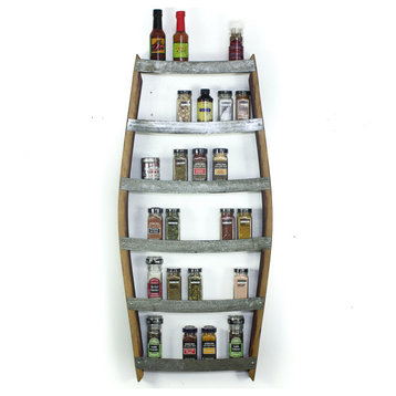 Wine Barrel Spice Rack - Thyme - Made from CA wine barrels