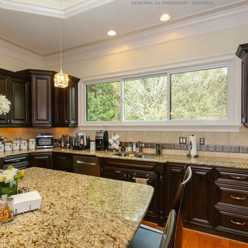 Huge Sliding Window in Spectacular Kitchen - Renewal by Andersen Georgia