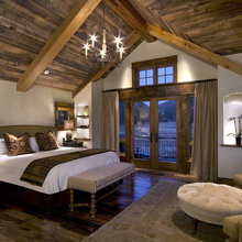 Wood ceiling accents
