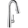 Delta Essa Single Handle Pull-Down Bar/Prep Faucet, Chrome, 9913-DST