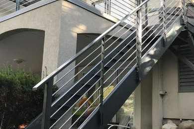 Inspiration for a modern staircase remodel in Salt Lake City