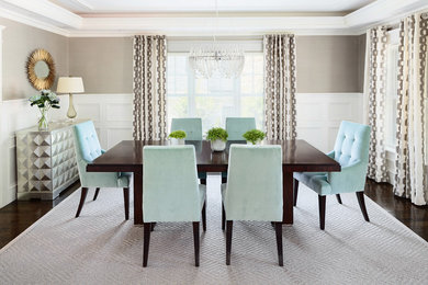 Dining room - traditional dining room idea in Boston