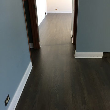 Dark Gray Wood Floors for Steven Brown in Mt. Prospect, IL.