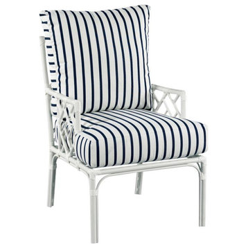Occasional Arm Chair WOODBRIDGE CARLYLE Chippendale Powder-Coated