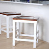 Haven Home Brant Kitchen Counter Stool Vintage White